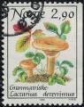 Norvge 1988 Champignon Lactarius deterrimus Lactaire pinettes Y&T NO 947 SU