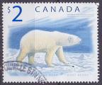 Timbre oblitr n 1617(Yvert) Canada 1998 - Ours blanc, voir description