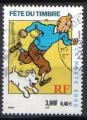  timbre  FRANCE 2000 - YT 3303 - fete du timbre Tintin et Milou