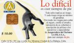 TELECARTE DE CUBA ETECSA 10 $ - LO DIFFICIL... 