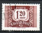 Hongrie Yvert Taxe N232 oblitr 1958 chiffre 1,20 Forint