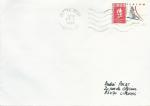 Lettre avec cachet "M/S Marie Christine" au verso - timbre N2676 Slalom - OMEC