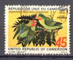 Timbre Rpublique Unie du Cameroun  1972  Obl   N 535   Y&T  Perroquets