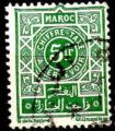 Maroc (Prot.Fr) Taxe Obl Yv:51 (TB cachet rond) Mi:26