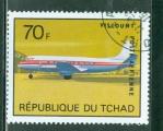Tchad 1963 Y&T 145N oblitr Avion : Viscount