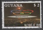 GUYANA N 2050 FB o Y&T 1988 Prludes des Jeux Olympiques de Barcelone
