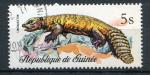 Timbre Rpublique de GUINEE 1977  Obl  N  598  Y&T  Reptile