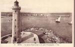 6) CPA SETE - Le phare ST Louis et la jete Frontignan