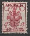 AUSTRALIE N 231 o Y&T 1956 Jeux Olympiques de Melbourne (Armes de Melbourne)