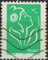 France Oblitr Marianne Marianne de Lamouche vert sans valeur faciale 2005