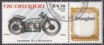 NICARAGUA "les motos"  n 1369 de 1985 oblitr avec la vignette