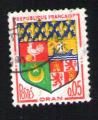FRANCE Oblitration ronde Used Stamp Blason d'Oran 1960 Y&T 1230.A