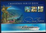 Carte Postale CP Croisires sur le Rhin et ses affluents m.s. Douce France