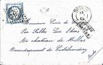 FRANCE - Lettre de 1863 avec Yt n22 - TOULOUSE => CASTELNAUDARY