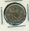 Pice Monnaie Pays Bas  10 Cents 1950   pices / monnaies