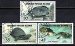 Animaux Tortues Congo 2011 (174) srie complte Yv 684  686 oblitr