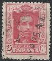 Espagne - 1922/30 - Yt n 279A - Ob - Alphonse XIII 0,25c rouge
