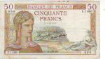 FRANCE 50 francs CERES DU 4-4-1935 - Alph. F 1106 ( TTB +)