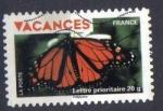 timbre France 2009 - YT A 324 - carnet VACANCES - PAPILLON