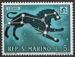 SAINT MARIN - 1970 - Yt n 753 - N** - Les signes du zodiaque : lion