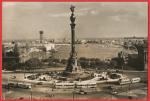 Espagne : Barcelone - Porte de la Paix, port et monument à Colomb - Carte écrite