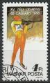 Timbre oblitr n 3137(Yvert) Hongrie 1987 - JO Calgary, biathlon