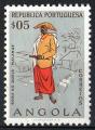 Angola 1957; Y&T n 390; 5c, costume, mtis de Quela