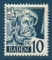 Allemagne occupation franaise Bade N3 Baldung Grien 10p neuf**