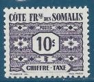 Cte des Somalis Taxe N44 10c neuf**