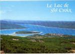 LES SALLES (04) - Vue sur le Lac de Ste Croix, circule
