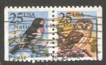 USA - Scott 2284-2285b   bird / oiseau
