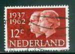 Pays-Bas 1962 Y&T 745 oblitr Noces d'argent couple royale