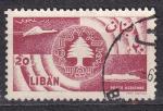 LIBAN - 1958 - Cedre -  Yvert  PA 155 oblitr