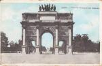 CPA Paris " L'arc de Triomphe des Tuileries "