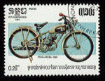Kampucha 1985 - Y&T 529 - oblitr - moto Eska Mofa 1939