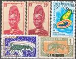 CAMEROUN  petit lot de 5 timbres anciens oblitrs TB