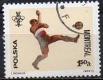  POLOGNE N 2287 o Y&T 1976 Jeux Olympiques de Montral (Football)