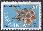 TANZANIE N 324 de 1987 oblitr avec oblitration postale