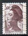 France Oblitr Yvert N2243 Libert 3,00 Brun Violet 1982