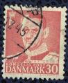 Danemark Oblitr rond King Frederik IX Roi Frdric IX 30 Ore danoise orange SU