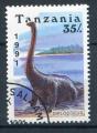 Timbre Rpublique de TANZANIE 1991  Obl  N 718  Y&T  Animaux Prhistoriques