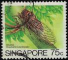 Singapour 1989 Oblitr Used Insecte Chremistica Pontianaka SU