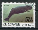 Timbre de COREE du NORD  PA  1992 Obl  N 32  Y&T  Baleine