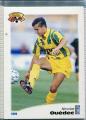 Carte PANINI Football 1996 N 087 Nicolas OUEDEC Attaquant fiche au dos