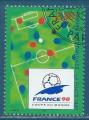 N2985 Coupe du monde de football France 98 oblitr
