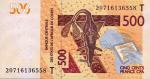 Afrique De l'Ouest Togo 2020 billet 500 francs pick 819i neuf UNC