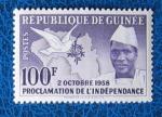 Guine 1959 - Nr 7 - Proclamation de l' Indpendance Neuf**
