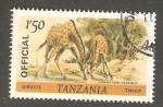 Tanzania - Scott 168  giraffe / girafe