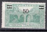 Monaco 1926; Y&T n 107 50c sur 1,10F vert, viaduc