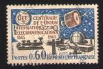 France 1965 Oblitr rond Used Stamp Pleumeur Bodou Centenaire U.I.T. Y&T 1451